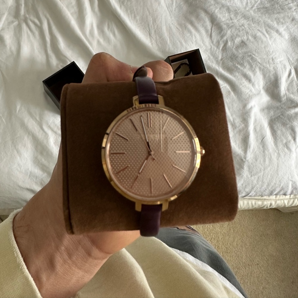 Michael kors watch purple wrap around
